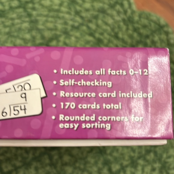 Flash cards all division facts 0-12 - Picture 2 of 4